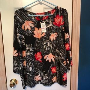 JM Collection flowy blouse